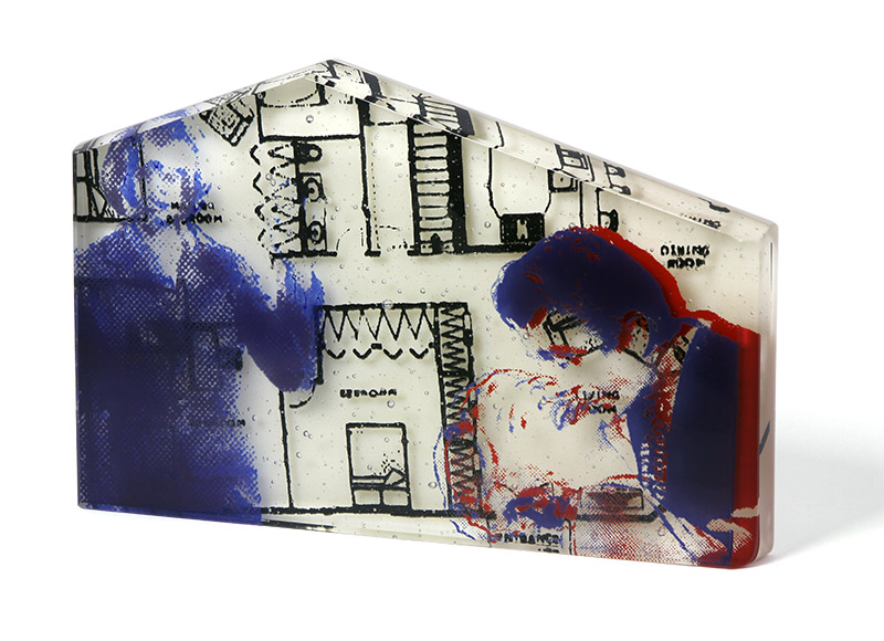 Sculptural Glass with Imagery by Gail Stouffer